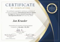 certificate - Befriending the Nervous System